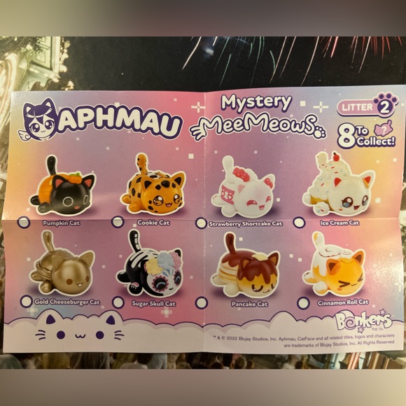 Bonkers Toys Nib Aphmau Meemeows Suprise Figure Pancake Cat Mini